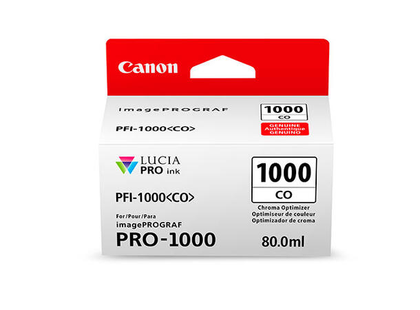 Canon Blekk LUCIA PFI-1000CO Chroma Opt. Til Canon ImagePrograf Pro-1000 80ml